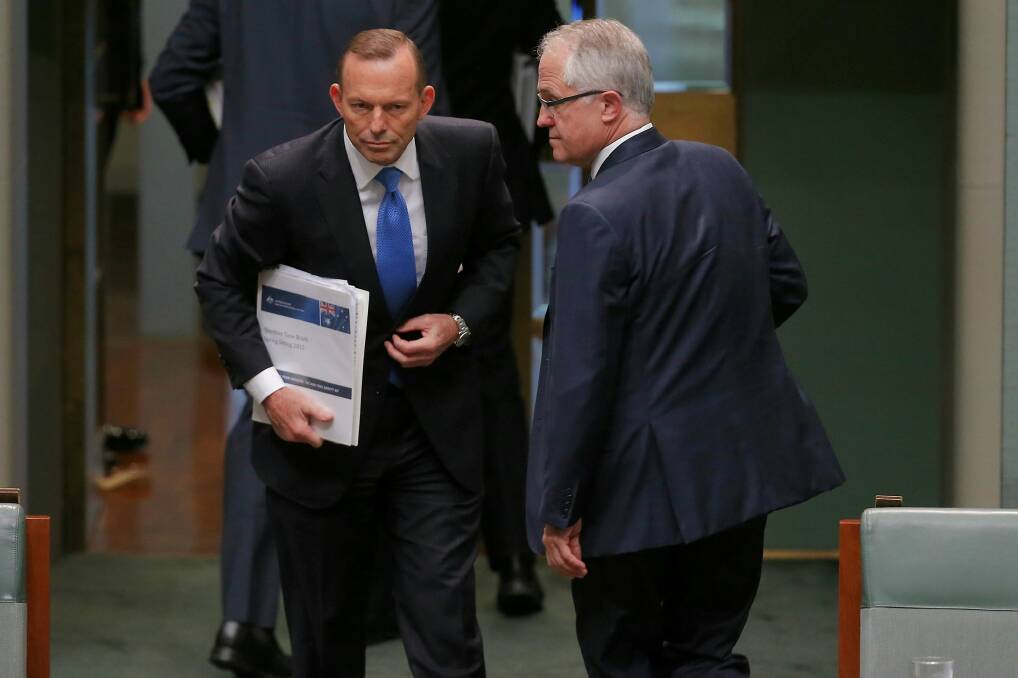 Tony Abbott would have lost his Sydney seat had Malcolm Turnbull not intervened. Photo: Alex Ellinghausen