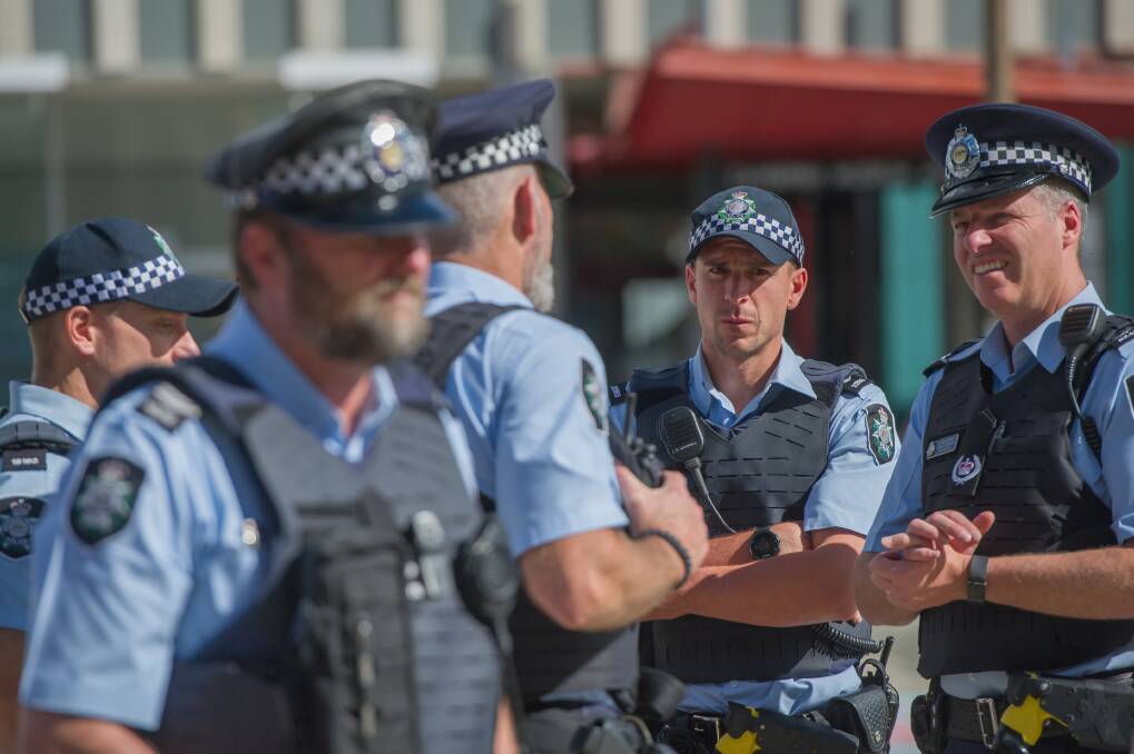 The ACT opposition is calling for a boost in the number of police officers patrolling the capital. Photo: Karleen Minney