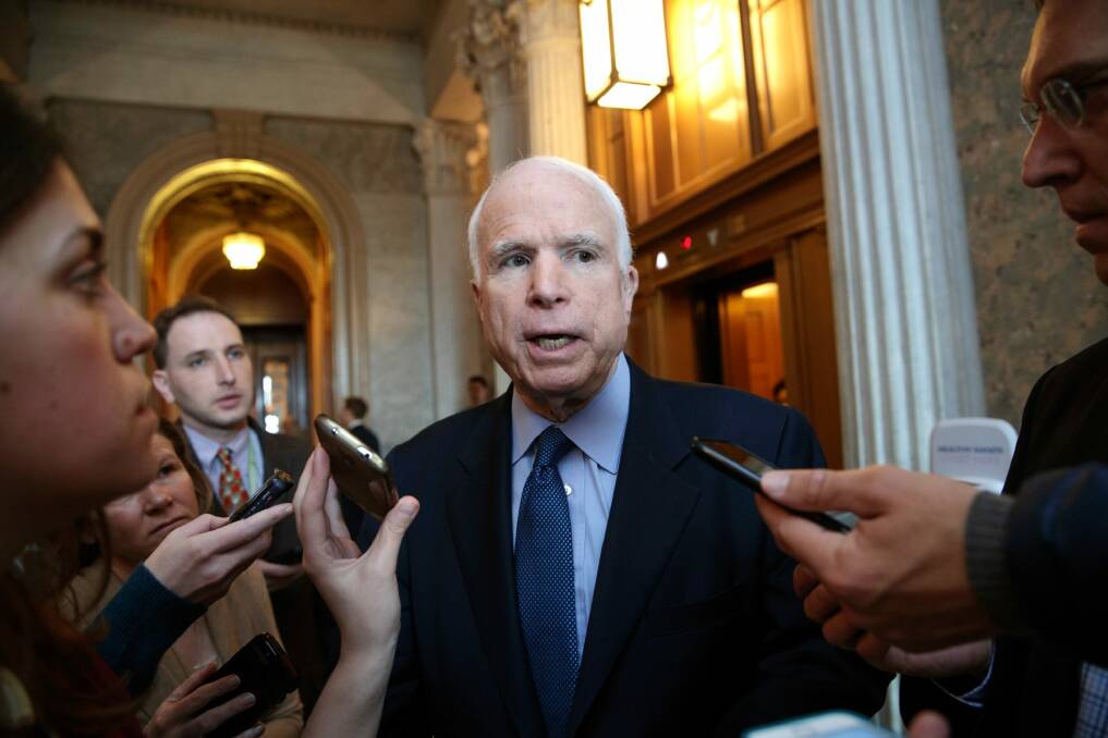 Republican Senator John McCain is expected to meet Prime Minister Malcolm Turnbull in Canberra. Photo: AP