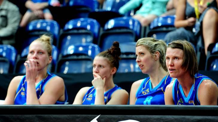 The Capitals were left gutted after Sunday's loss to Bendigo. Photo: Melissa Adams