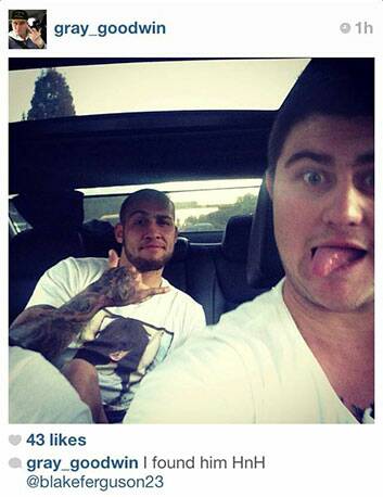 Grayson Goodwin's Instagram photo of himself with Blake Ferguson.