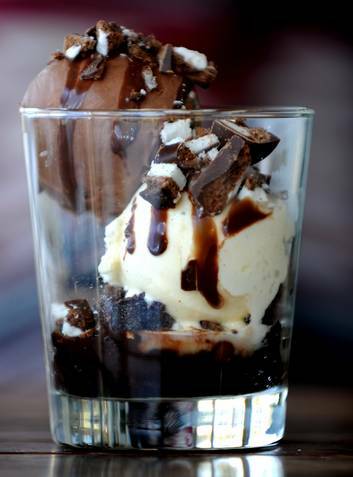 Sweet delights... choc mint fudge sundae. Photo: Melissa Adams