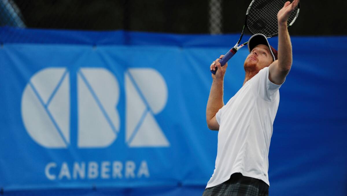 United States player Connor Smith at the Canberra International last year. Photo: Graham Tidy