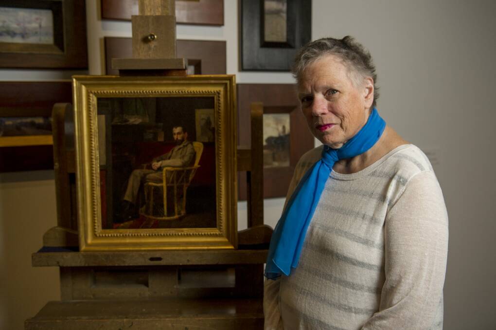 Curator Dr Anna Gray at the NGA unveiling of Tom Roberts' artwork acquired from private collection. Photo: Jay Cronan