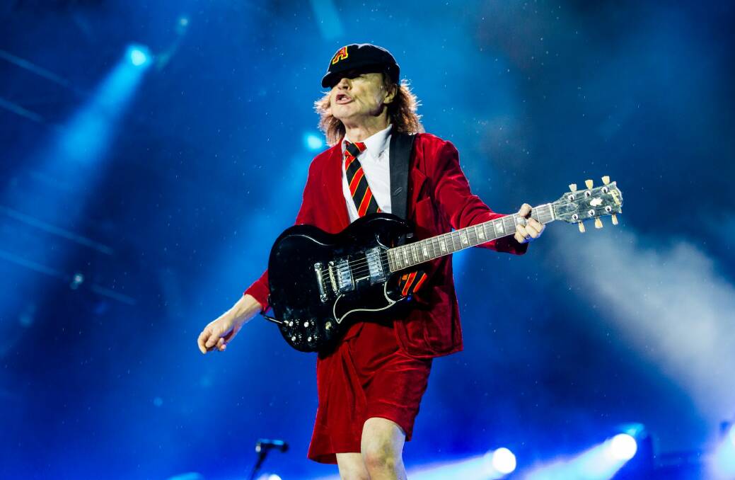 Guitarist Angus Young of AC/DC. Photo: Edwina Pickles