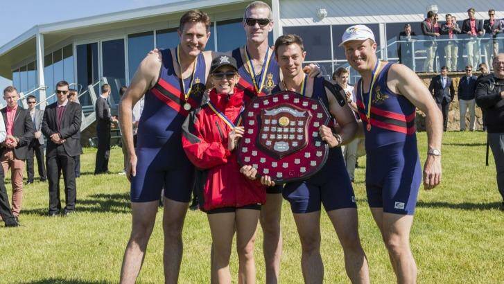 The 44th Disher Cup Regatta: Royal Military College Crew, men's coxed four. Photo:  Jamila Toderas