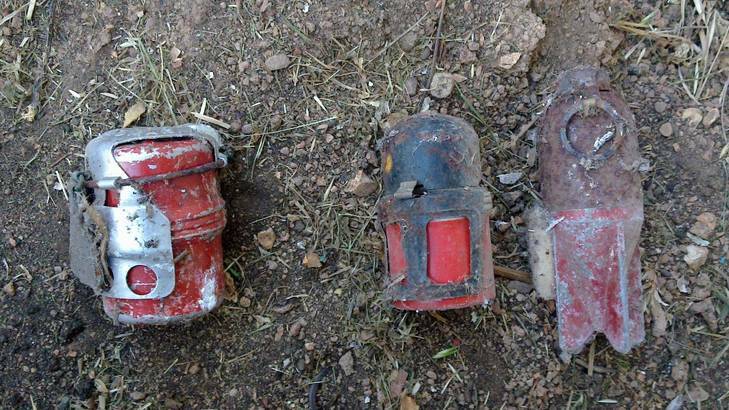 Military ordnance were located under a Goulburn home. Photo: NSW Police