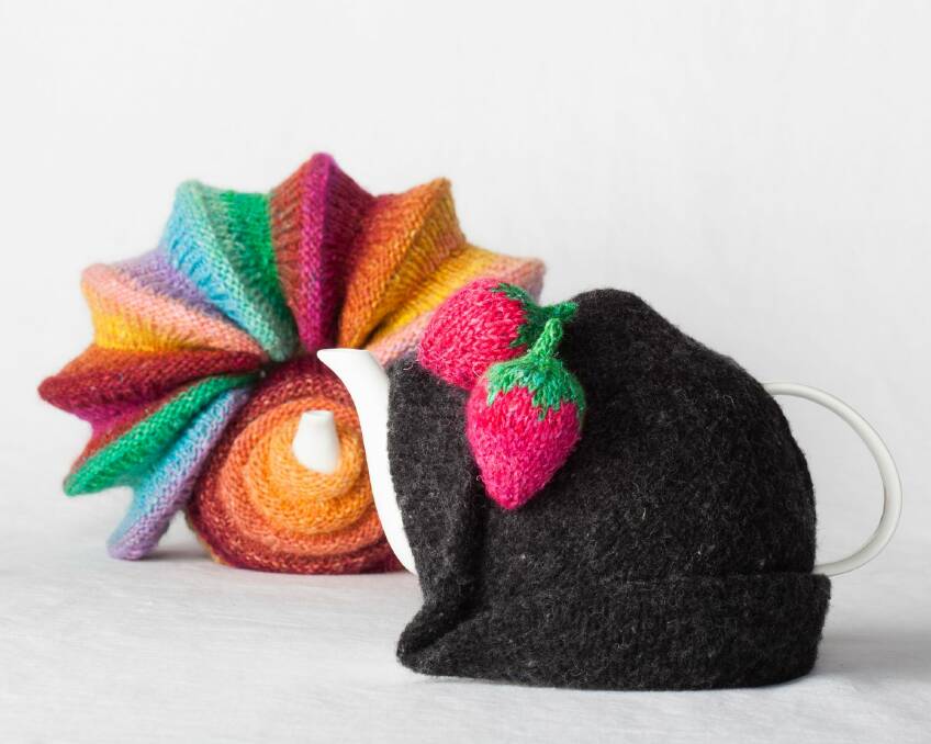 In <i>Portraits of a Tea Cosy</i>:   Loani Prior, <i>All Form and No Function</i> and <i>That Hat</i>.   Photo: Courtesy of the artist