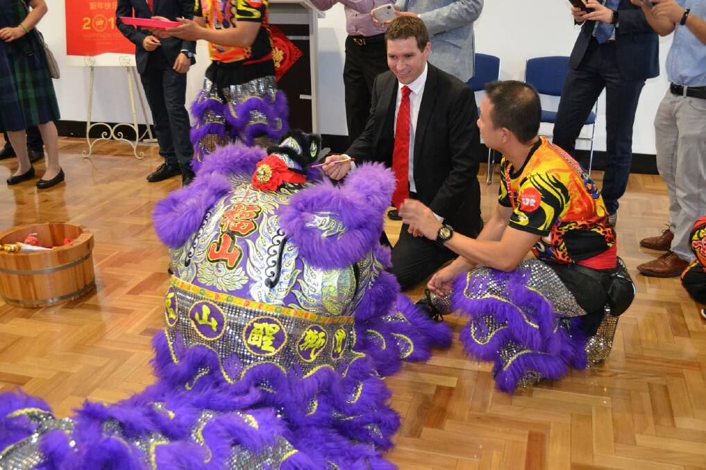 ACT Opposition Leader Alistair Coe at a Chinese New Year celebration.  Photo: Supplied
