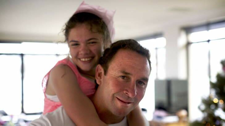 Ricky Stuart and his daughter Emma, pictured last Christmas.