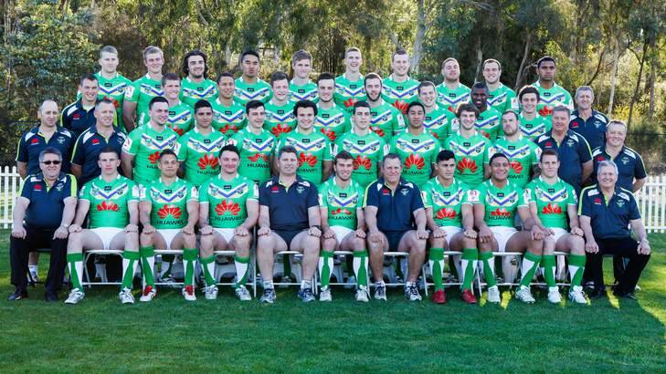 The Canberra Raiders under 20s side for 2013. Photo: Katherine Griffiths