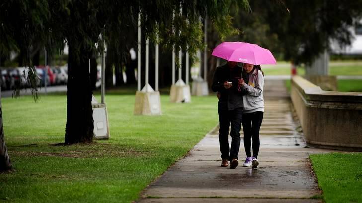 Canberra's wet weather should clear up soon. Photo: Colleen Petch