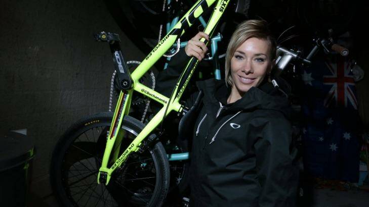 World BMX champion Caroline Buchanan. Photo: Jeffrey Chan