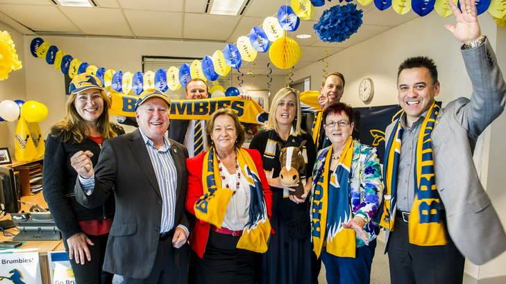 ACT Labor have put their support behind the ACT Brumbies for the super-rugby title. Photo: Rohan Thomson