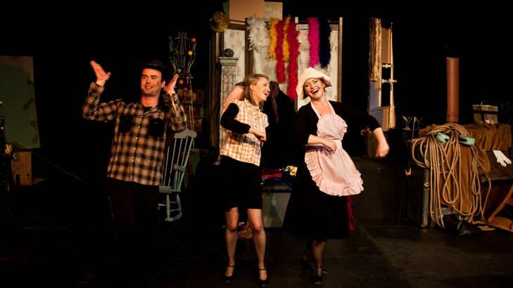 <i>The Musical of Musicals (the Musical!):</i> from left, Jarrad West, Hannah Ley, Louiza Blomfield.