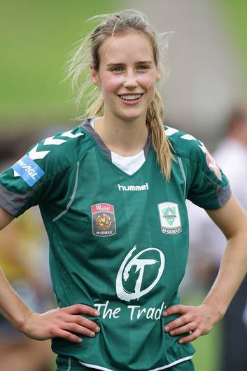 Ellyse Perry pictured playing for Canberra United. Photo: Getty Images