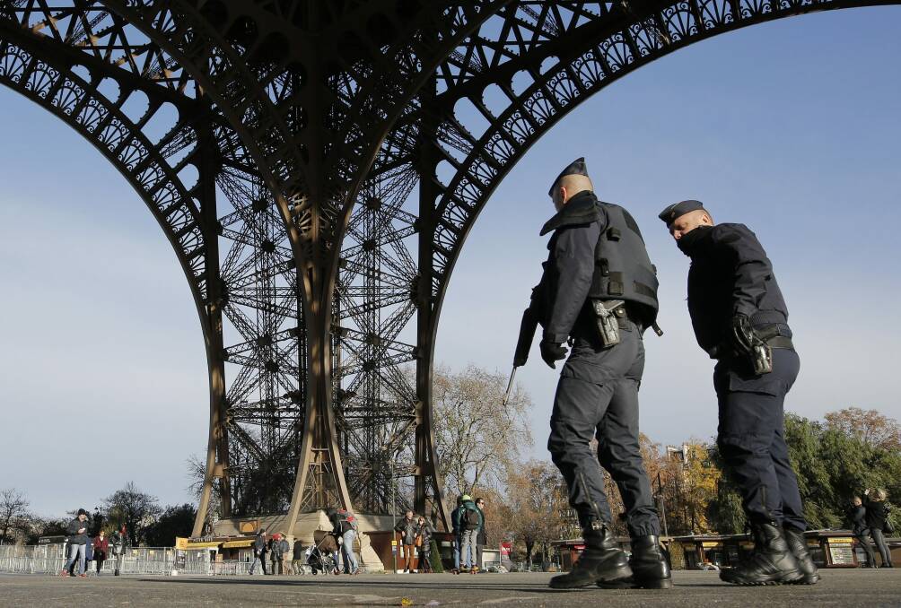 The Paris attacks have not changed the terror threat level in Australia. Photo: AP