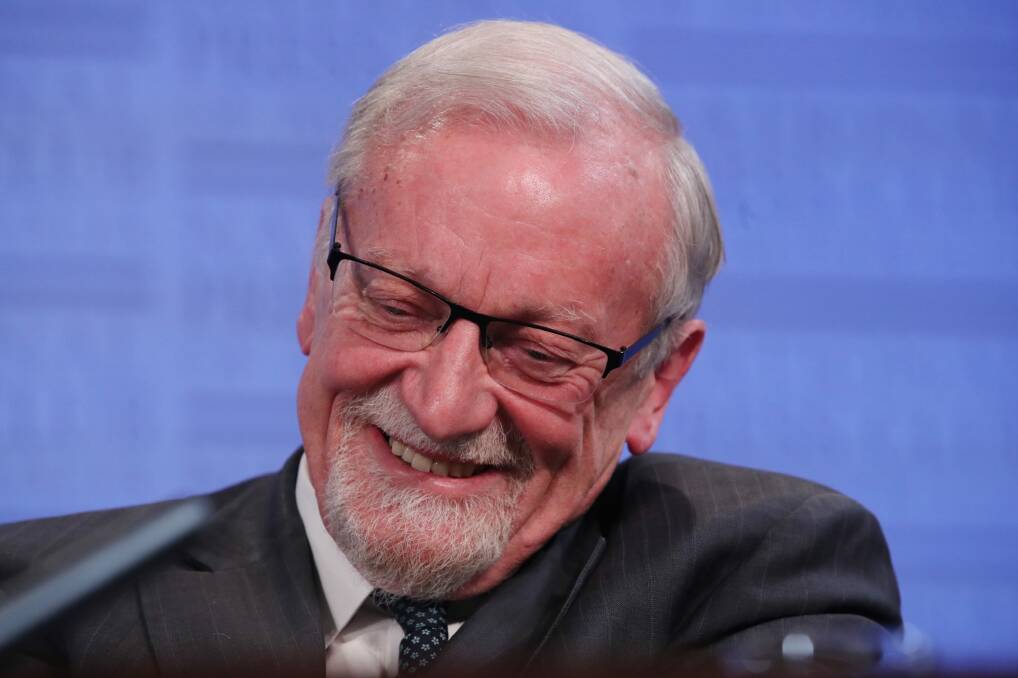 Gareth Evans at the National Press Club earlier this year. Photo: Andrew Meares