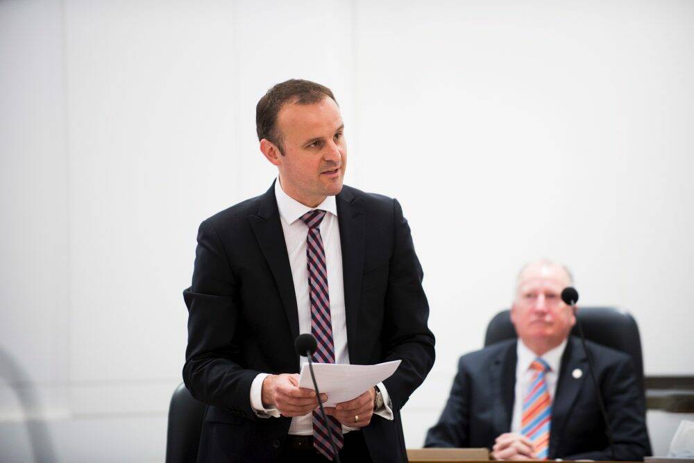 ACT Treasurer Andrew Barr.  Photo: Rohan Thomson