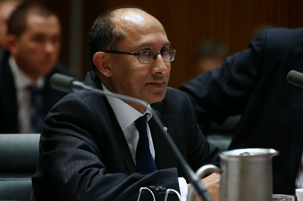 DFAT secretary Peter Varghese assured staff the pay rise would not be paid for by cuts to conditions or benefits. Photo: Alex Ellinghausen