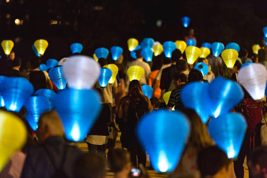 The Leukaemia Foundation's Light the Night fundraiser. The annual walk is on October 13.