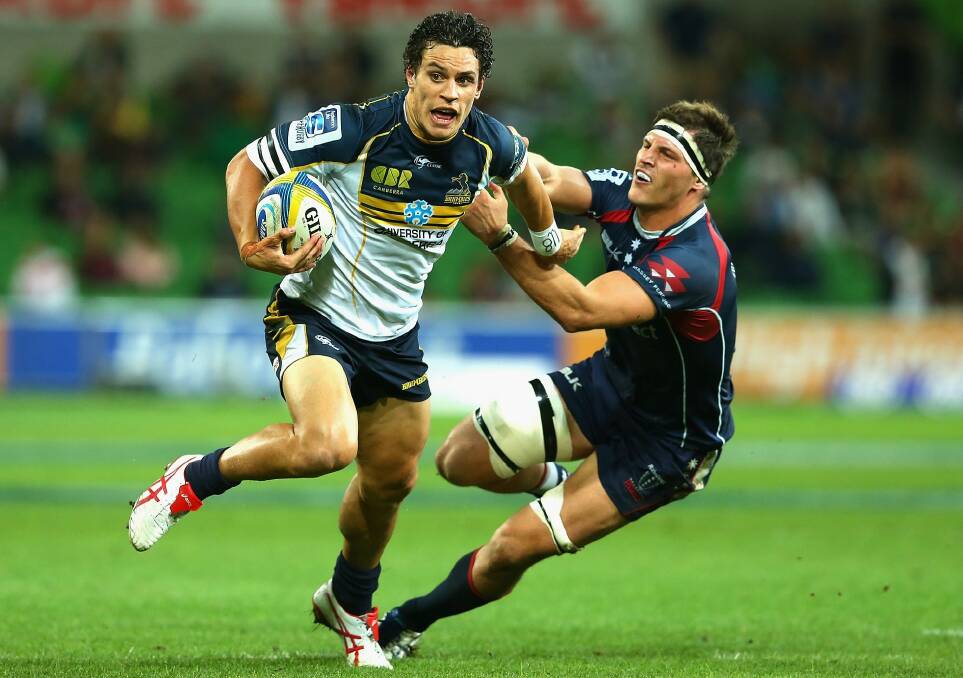 Brumbies flyhalf Matt Toomua will consider changing call plays against the Western Force on Friday night. Photo: Getty Images