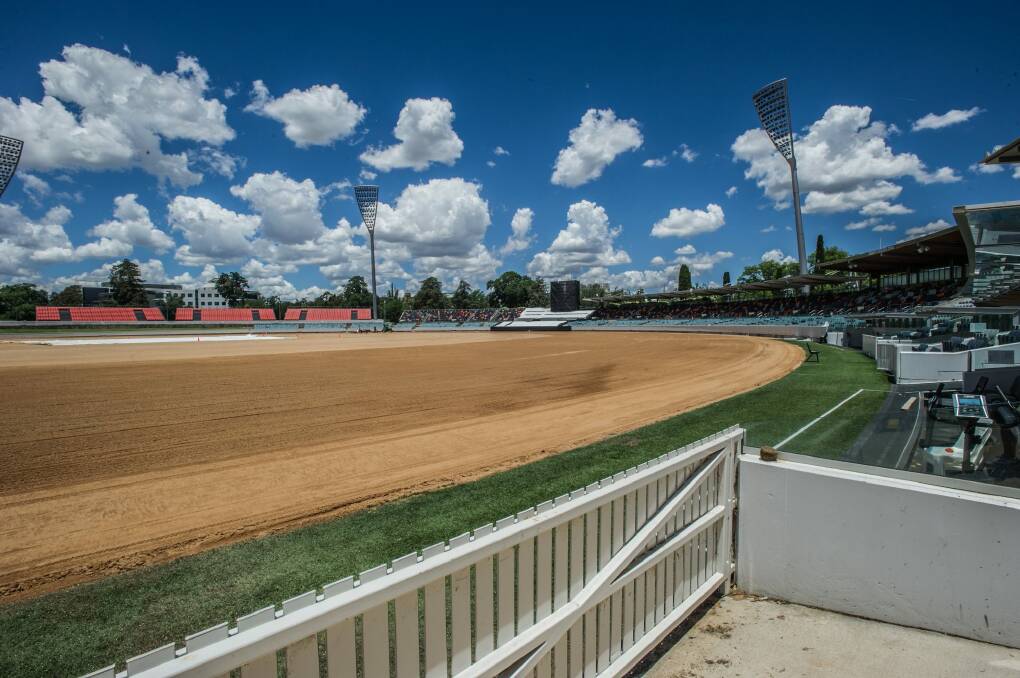 The project took off 50 to 60mm of the surface to get rid of the old rye grass put in for the AFL in winter. Photo: Karleen Minney