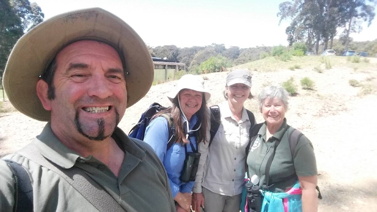 Stuart Harris, Julie Morgan, Helen Ransom and Diane Deans while on the BioBlitz expedition.   Photo: Stuart Harris