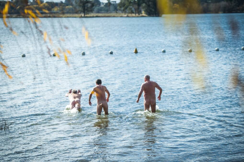 Want to swim naked in Lake Burley Griffin for a good cause? Join the Winter Solstice Nude Swim.  Photo: Karleen Minney 