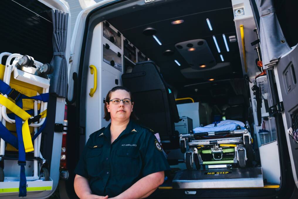 Intensive Care Paramedic, Jenn Pedvin, has shared her experience with PTSD. Photo: Rohan Thomson