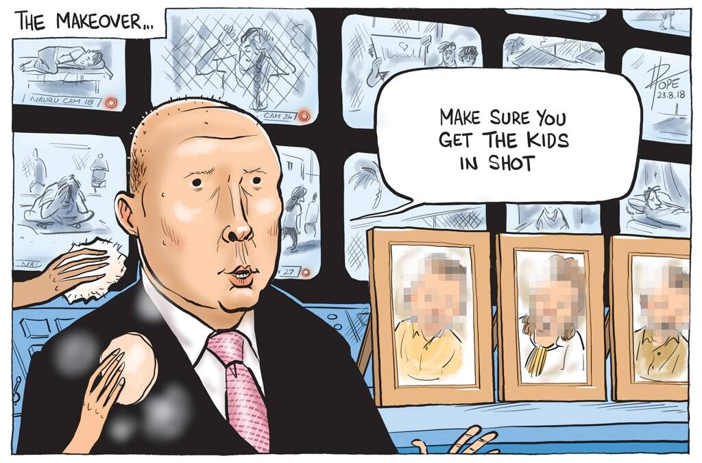 The Canberra Times editorial cartoon, Thursday, August 23, 2018. Photo: David Pope