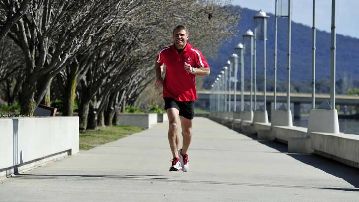 Lee Campbell, personal trainer has signed on to be the Heart Foundation ACT ambassador for Canberra Times Fun Run. Photo: Jay Cronan