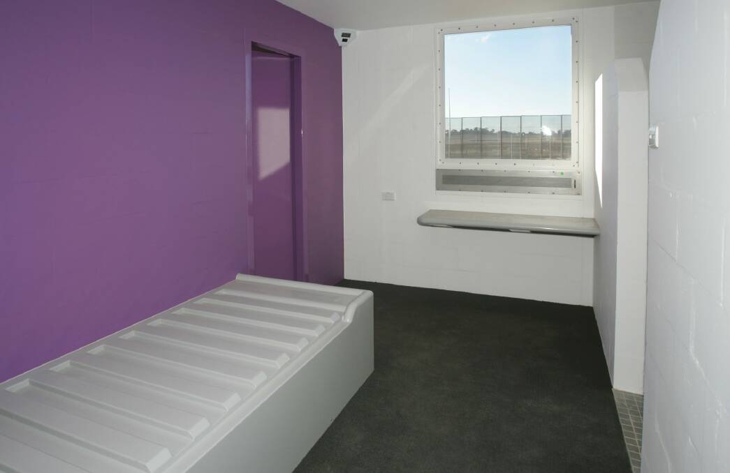 A picture of a cell inside the Bimberi Youth Justice Centre Photo: Supplied