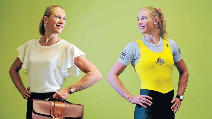 Kim Crow juggles her sporting talents with work at a Canberra law firm. Photo: Melissa Adams