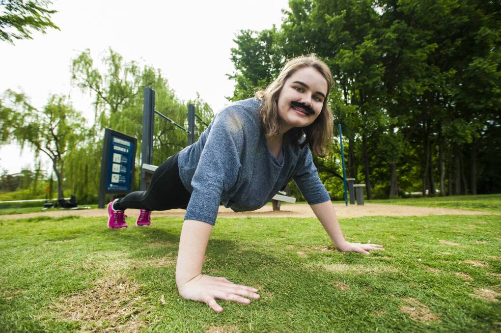 Madeleine Moore is one of a growing number of Mo Sistas taking part in Movember without growing facial hair.  Photo: Elesa Kurtz