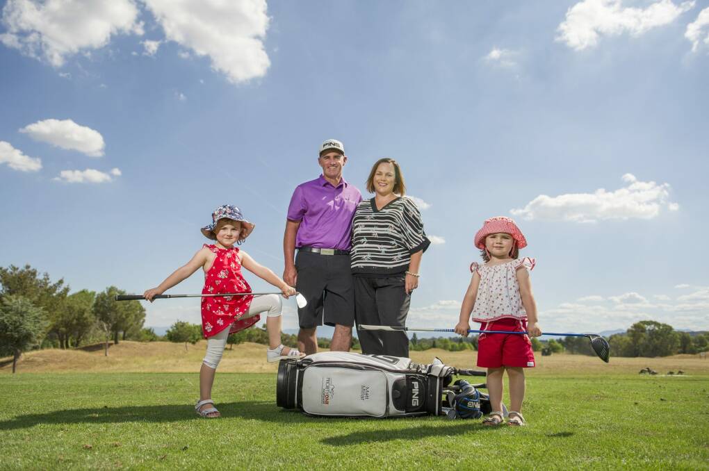 The Millar Family, Matt and Bec with daughters Charlotte and Ruby. Photo: Jay Cronan
