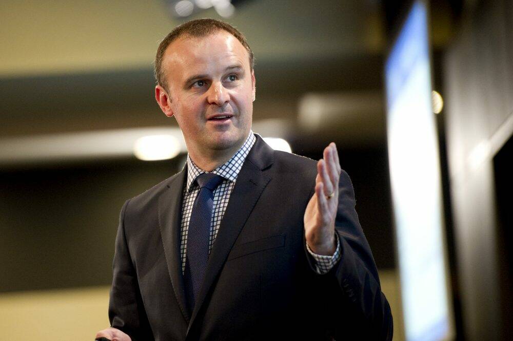 Historic: ACT Treasurer Andrew Barr is set to become the first openly gay leader of a state or territory in Australia. Photo: Jay Cronan