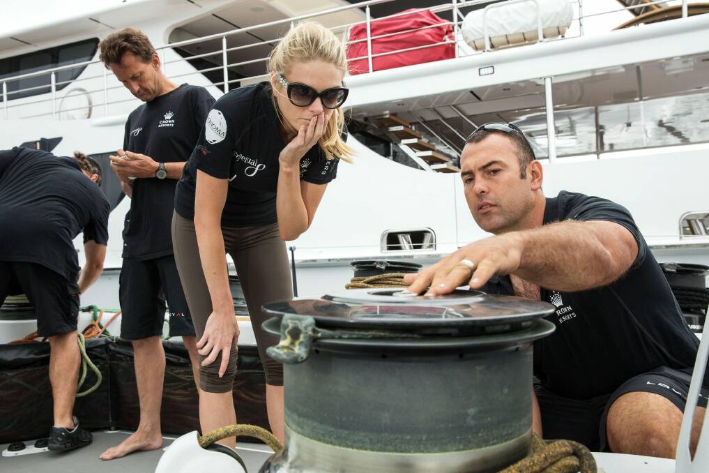 Erin Molan will confront her childhood fear of waves when she sails in the Sydney to Hobart on Perpetual Loyal on Boxing Day. Photo: Rob Cox