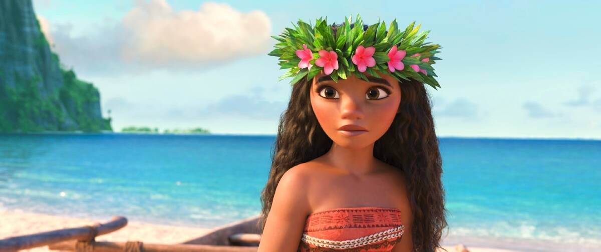 This image released by Disney shows Moana in a scene from the animated film Moana. Photo: Disney