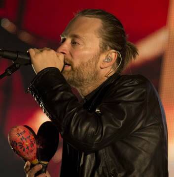 Lead singer of Radiohead, Thom Yorke. Photo: Harrison Saragossi