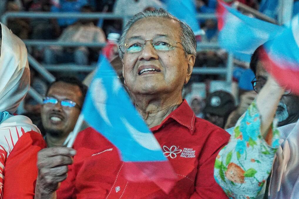 Dr. Mahathir Mohamad former Malaysian PM and now opposition candidate. Photo: Amilia Rosa