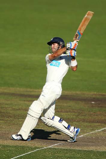 Glenn Maxwell shows his power at Manuka Oval. Photo: Getty Images