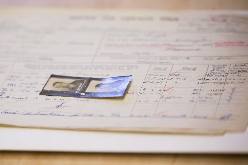 Military service records provide a snapshot of forgotten lives. Photo: Anita Entriken