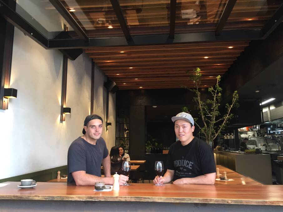 Anthony Iannelli and Sung Son at Terra, in No Name Lane, now open for dinner. Photo: Karen Hardy 