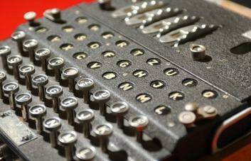 The WW2 Enigma decoding machine. Photo: Martyn Hayhow