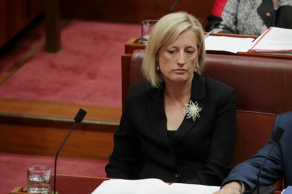 Senator Katy Gallagher says she took all reasonable steps to renounce her British citizenship before being elected. Photo: Alex Ellinghausen