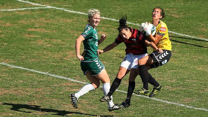 Canberra United keeper Trudy Burke faces a big test on Thursday night. Photo: Getty Images