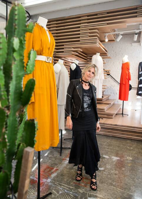 Kit Willow in her first store for her new label KITX, the store is located less than 100m from her old label's boutique in Sydney's Paddington. Photo: Edwina Pickles