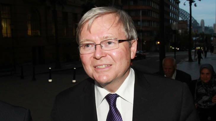 Former Prime Minister Kevin Rudd. Photo: Dom Lorrimer