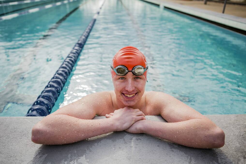 Ben Freeman is aiming to become the first Canberran to swim the English Channel.
 Photo: Jamila Toderas